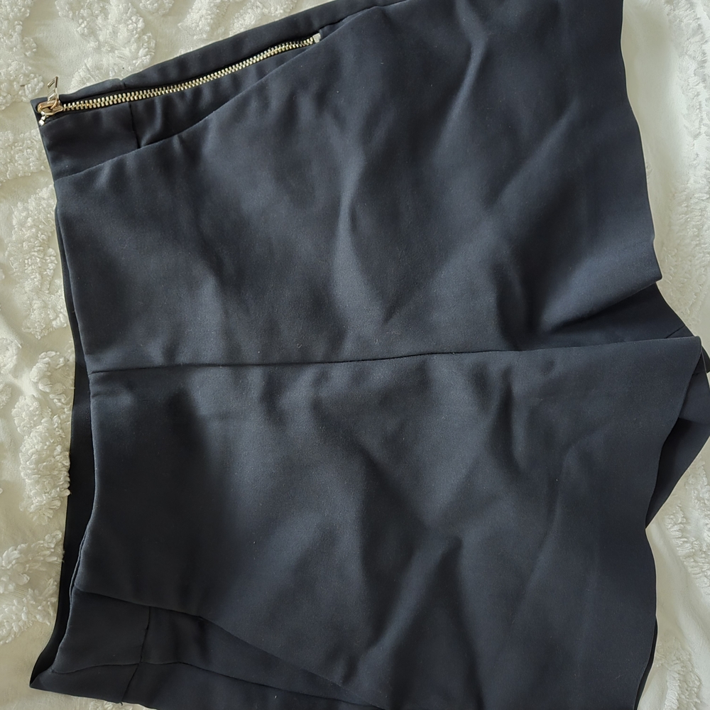 Zara Blue and Gold High Waist Shorts